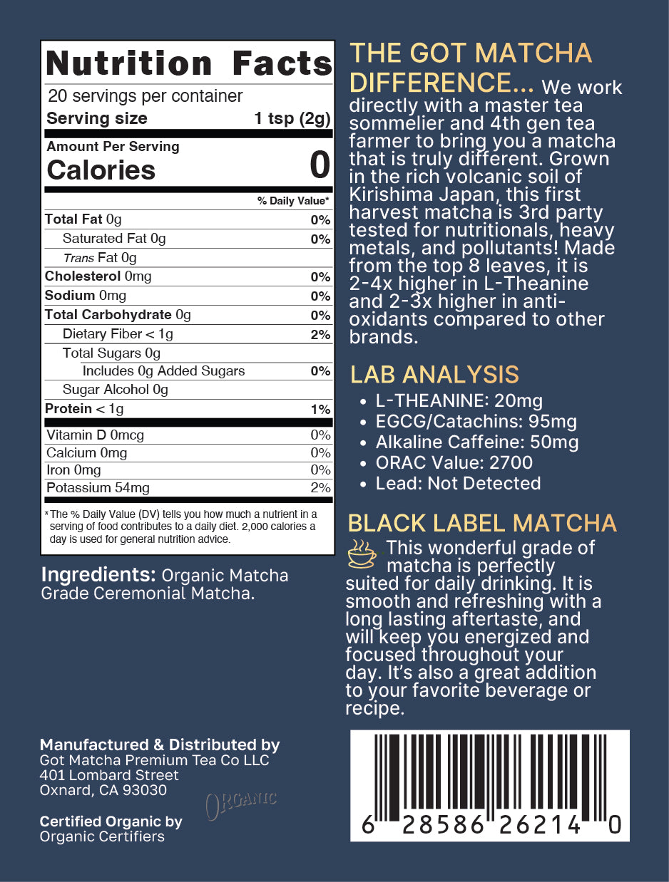 PRE-ORDER (Available 9/1/25) - Organic Everyday Matcha