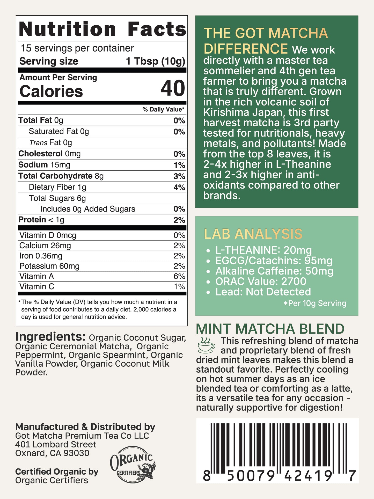 Mint Matcha Blend