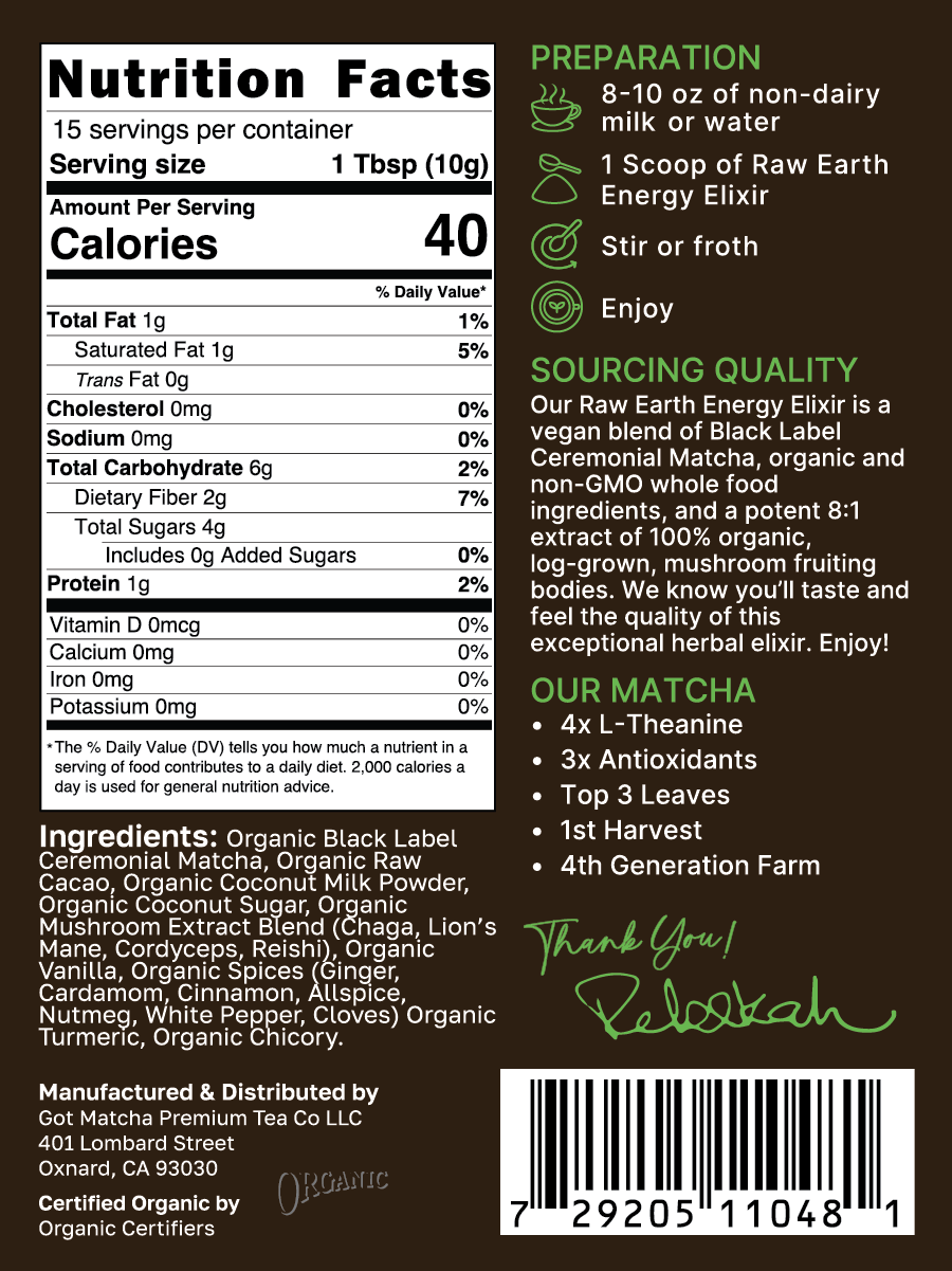 Raw Earth - Morning Energy Elixir