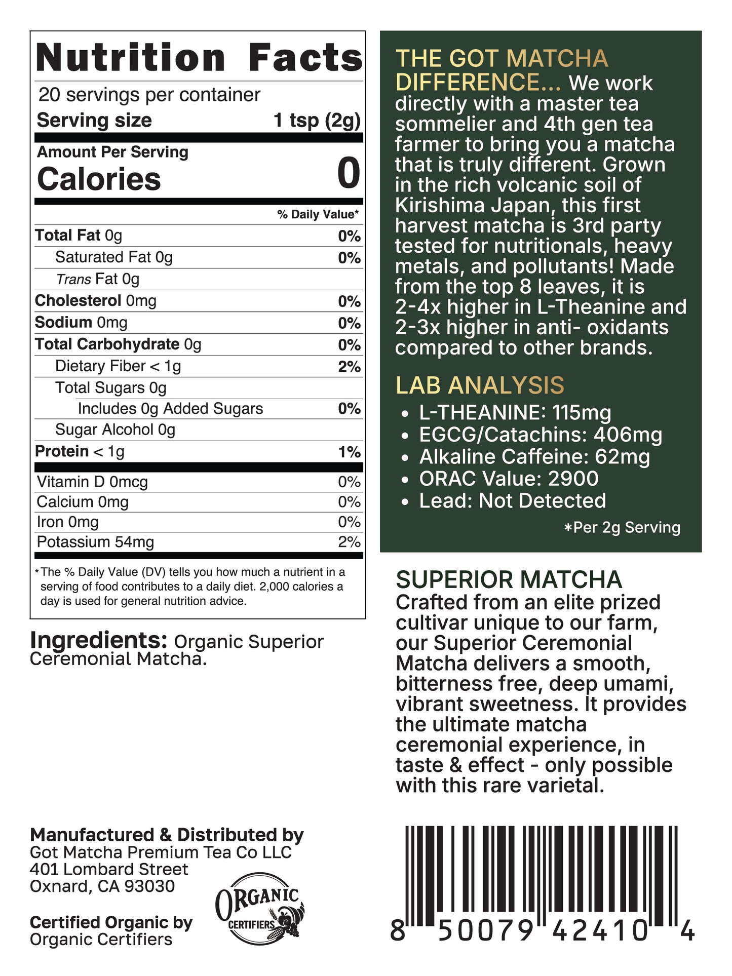 Superior Ceremonial Matcha