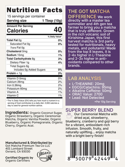 Super Berry Matcha Blend