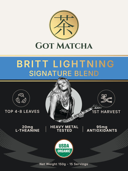 Got Matcha Britt Lightning Matcha Blends — front label