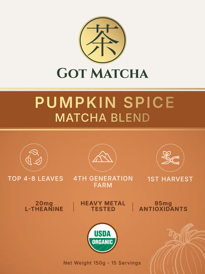 Got Matcha Pumpkin Spice Matcha Blend — front label
