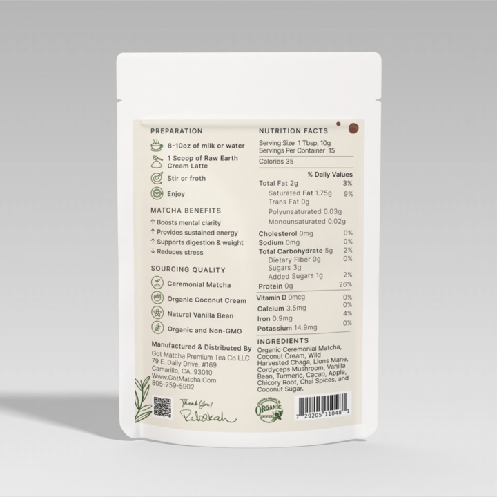 Raw Earth Creme Latte